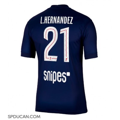 Muški Nogometni Dres Paris Saint-Germain Lucas Hernandez #21 Domaci 2025-26 Kratak Rukav Muški Nogometni Dres Paris Saint-Germain Lucas Hernandez #21 Domaci 2025-26 Kratak Rukav
